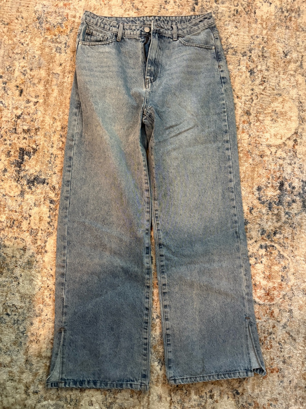 SHEIN Light Blue Washed Denim Jeans